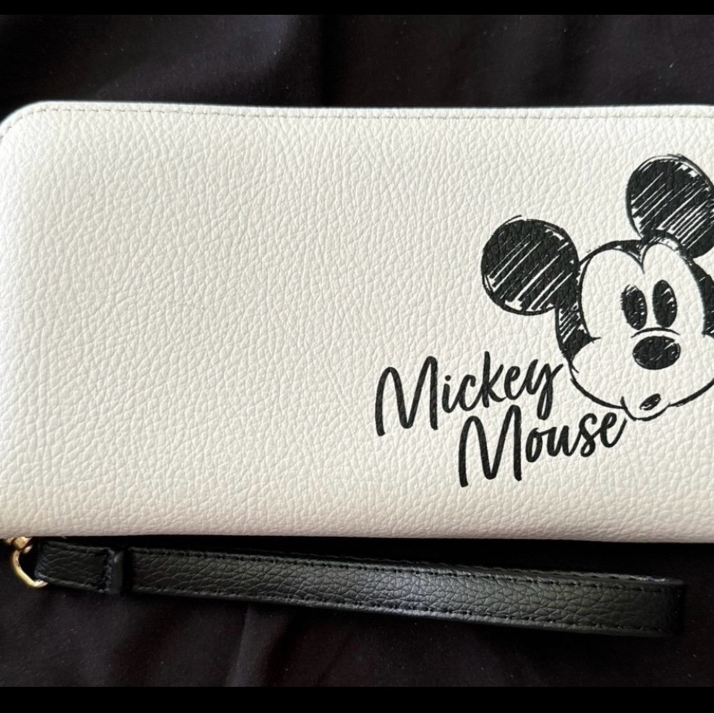 Disney Mickey Mouse White and Black Wallet